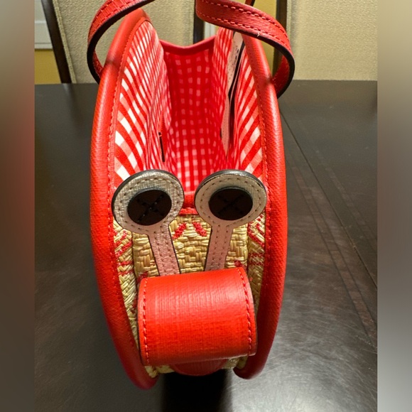 New Gucci GG Star Logo Raffia Snail Bag Tote - Picture 5 of 12